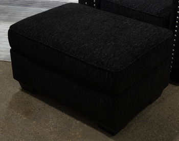 Jasmine Peaks - Coal - Ottoman - Hornell Furniture Outlet