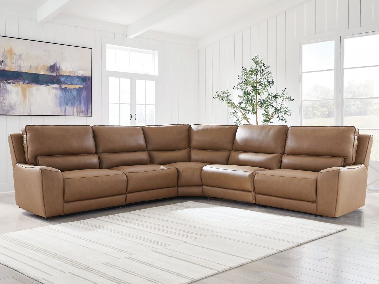 DeepWakes - Power Reclining Sectional - Hornell Furniture Outlet