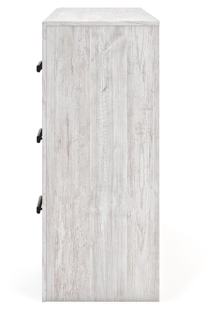 Cayboni - Whitewash - Six Drawer Dresser - Hornell Furniture Outlet