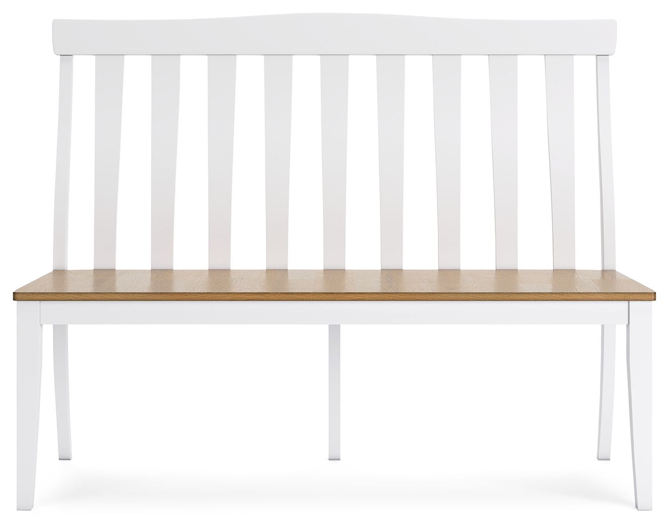 Ashbryn - White / Natural - Double Dining Chair - Hornell Furniture Outlet