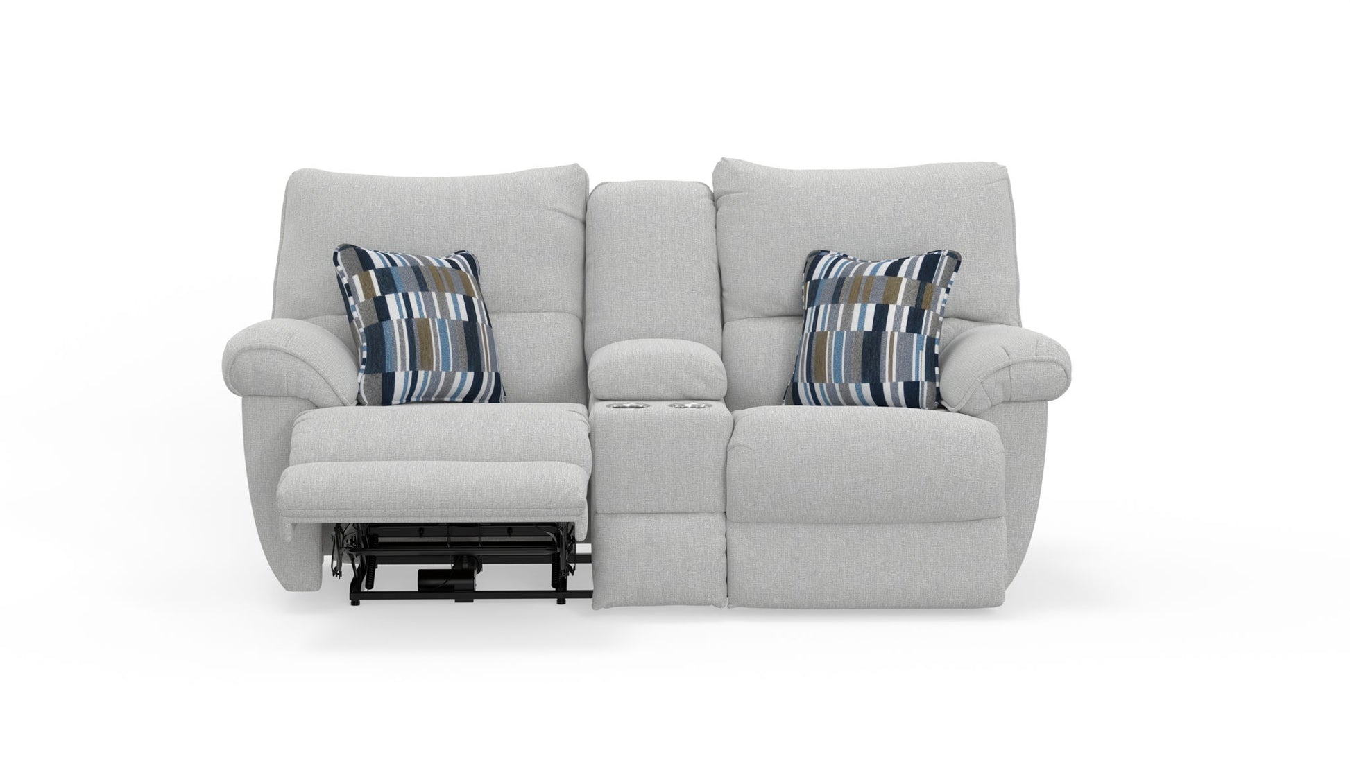 Lenny - Power Lay Flat Reclining Console Loveseat - Hornell Furniture Outlet