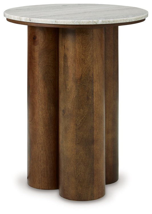 Henfield - Beige / Brown - Accent Table - Hornell Furniture Outlet