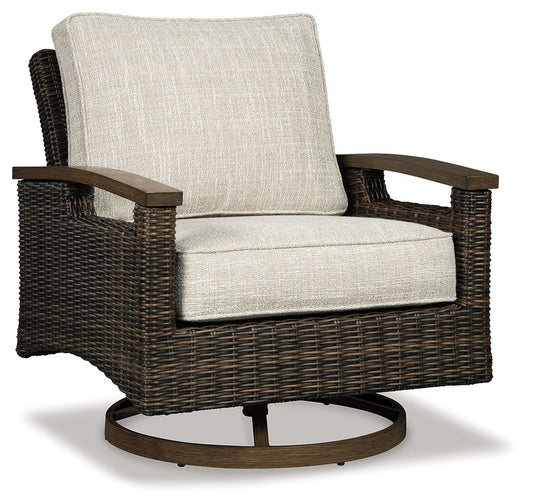 Paradise Trail - Swivel Lounge Chair (Set of 2) - Medium Brown - Hornell Furniture Outlet
