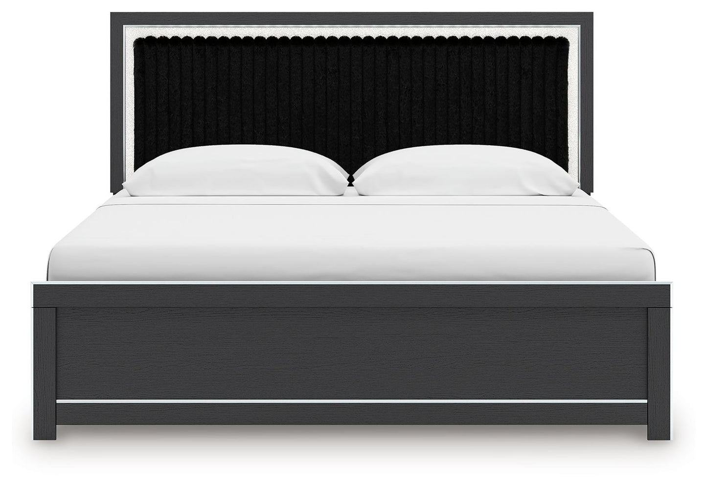 Zuraleus - Upholstered Panel Platform Bed With Roll Slats - Hornell Furniture Outlet