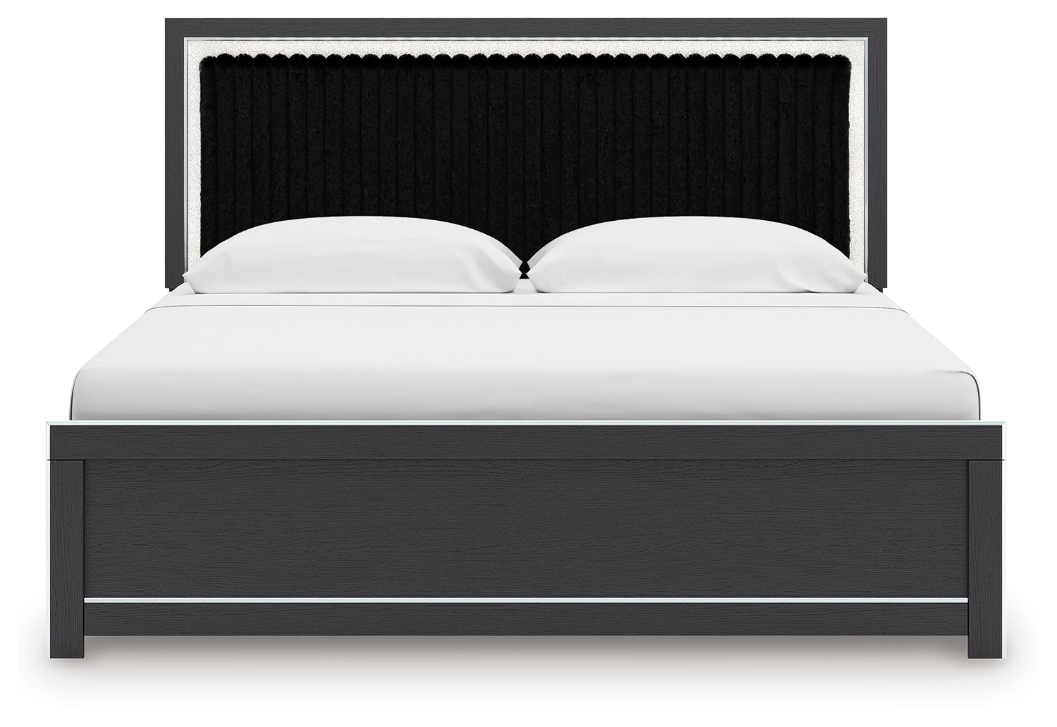 Zuraleus - Upholstered Panel Platform Bed With Roll Slats - Hornell Furniture Outlet