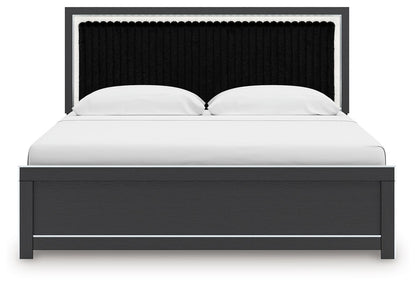 Zuraleus - Upholstered Panel Platform Bed With Roll Slats - Hornell Furniture Outlet