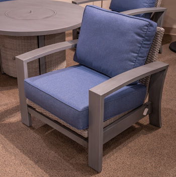 Half Moon Beach - Blue / Gray - Spring Lounge Chair - Hornell Furniture Outlet
