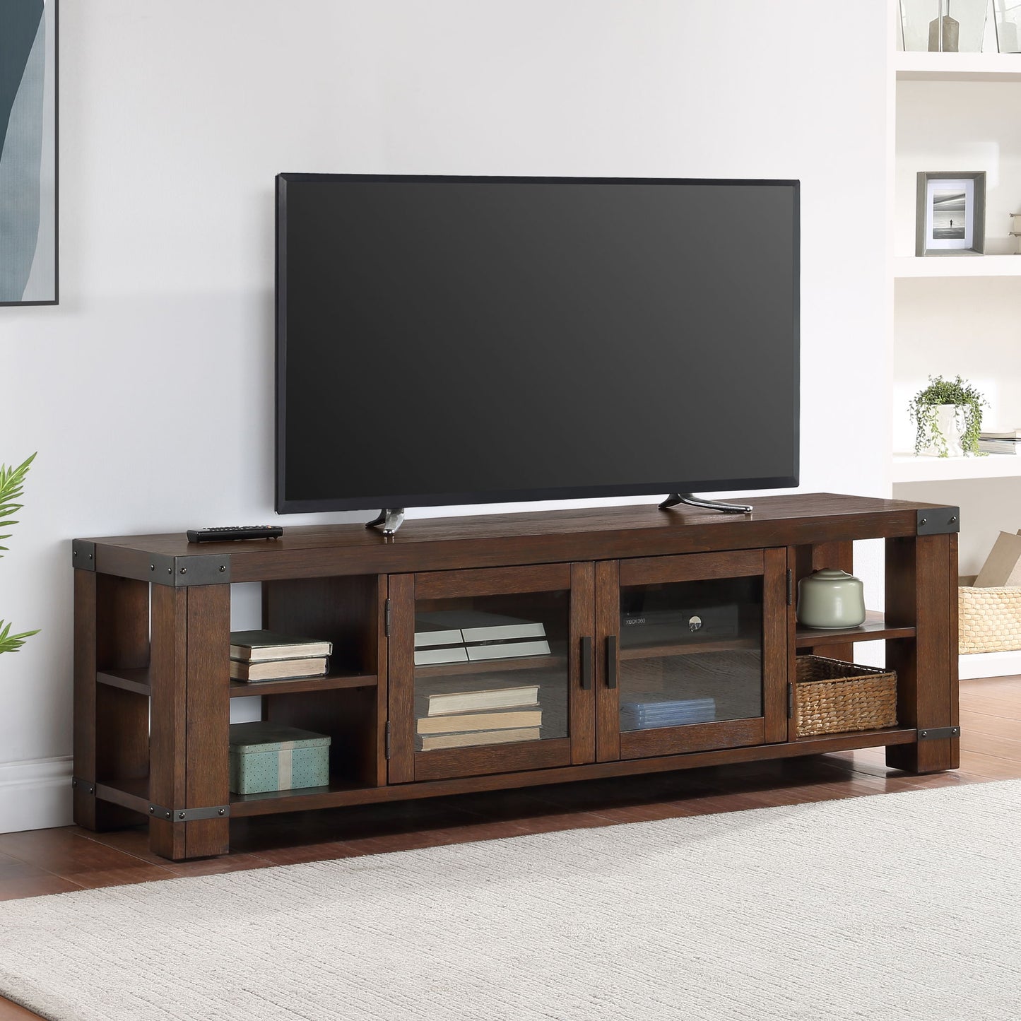 Arusha - TV Stand - Brown - Hornell Furniture Outlet