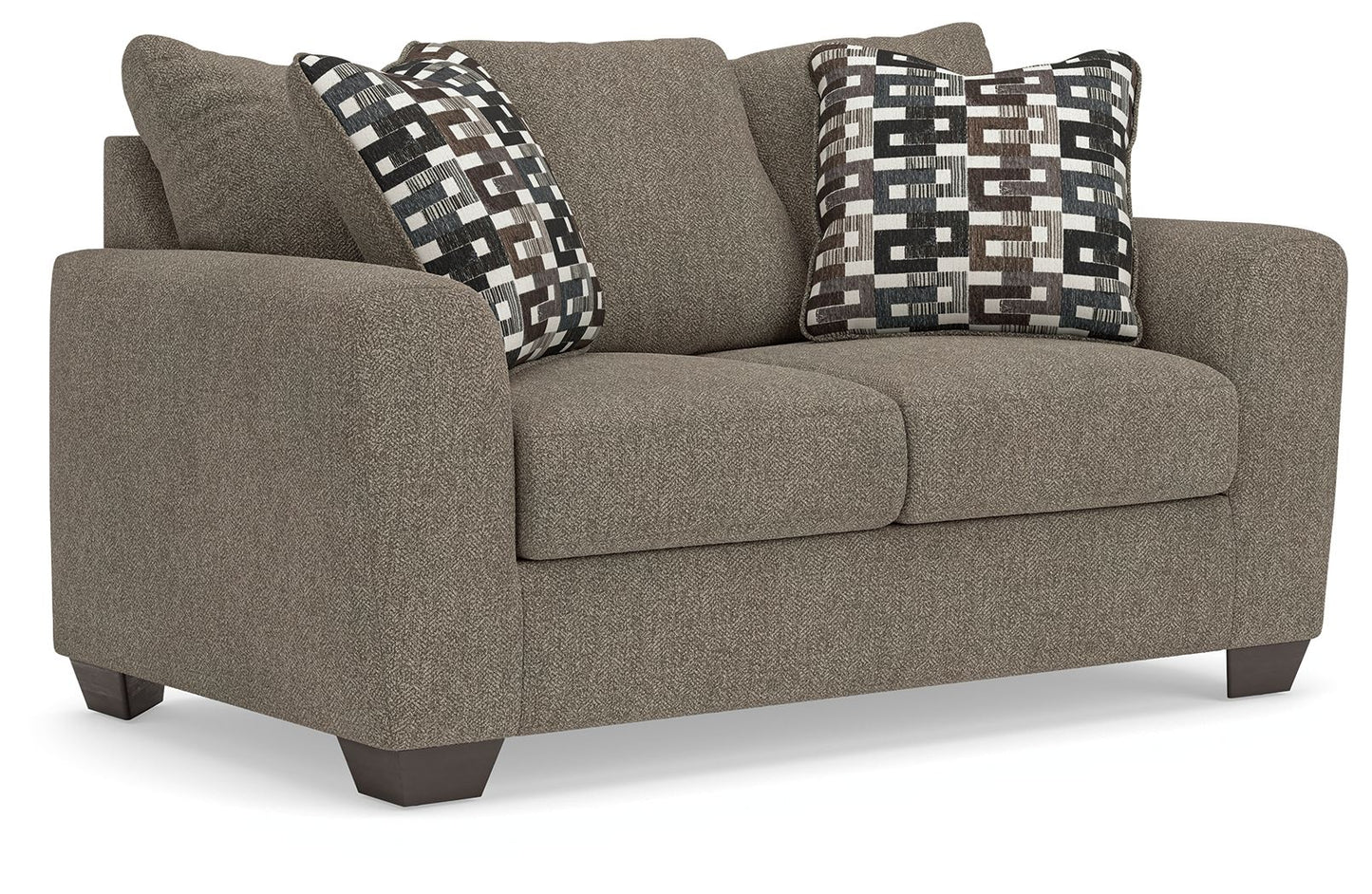 Triston - Peaks - Loveseat - Suede - Hornell Furniture Outlet