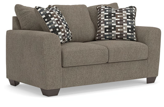 Triston - Peaks - Loveseat - Suede - Hornell Furniture Outlet