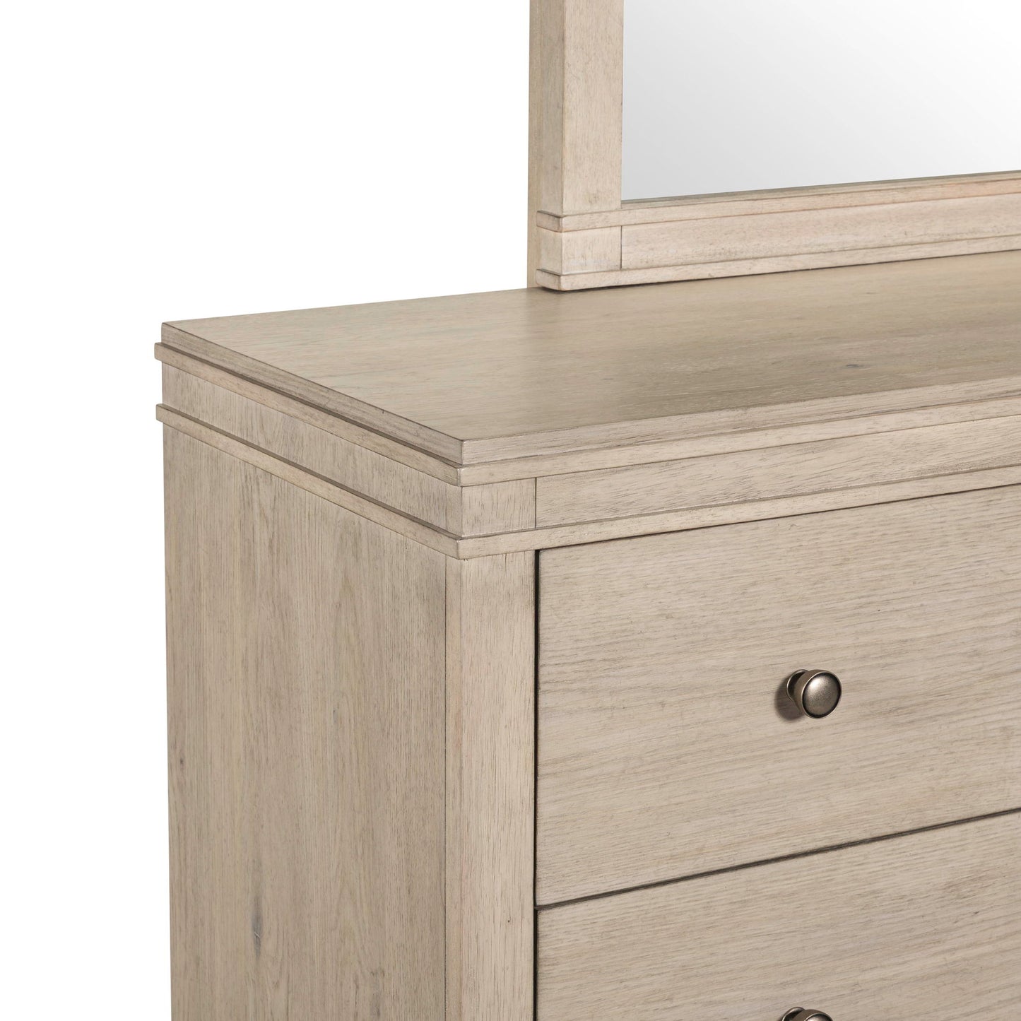 New Haven - Dresser & Mirror - White - Hornell Furniture Outlet