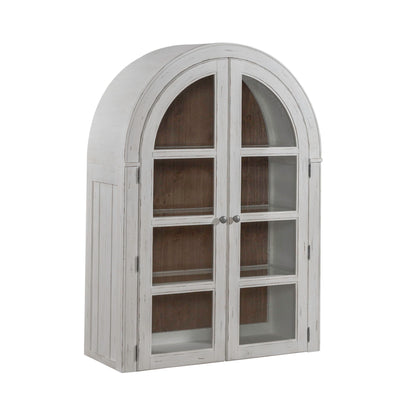 River Place - Curio Hutch - White - Hornell Furniture Outlet
