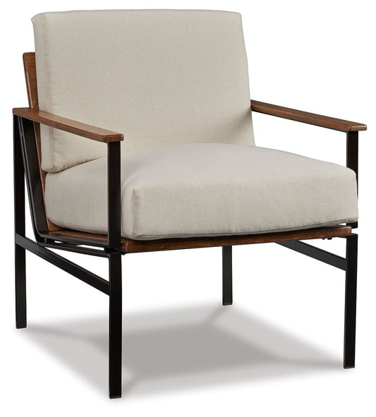 Tilden - Accent Chair - Ivory / Brown - Hornell Furniture Outlet