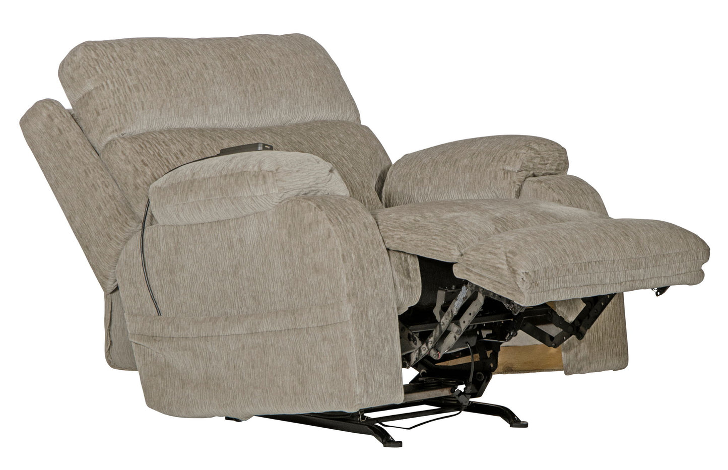 Refresher - Power Headrest Power Rocker Recliner With CR3 Heat / Massage / Lumbar - Hornell Furniture Outlet