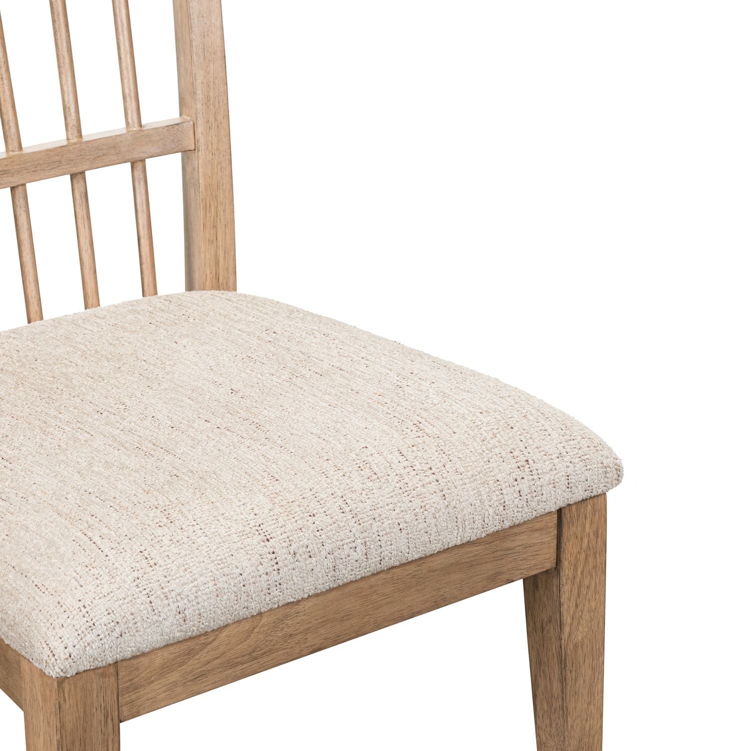 Haven Hills - Spindle Back Side Chair (RTA) - Camel Beige - Hornell Furniture Outlet