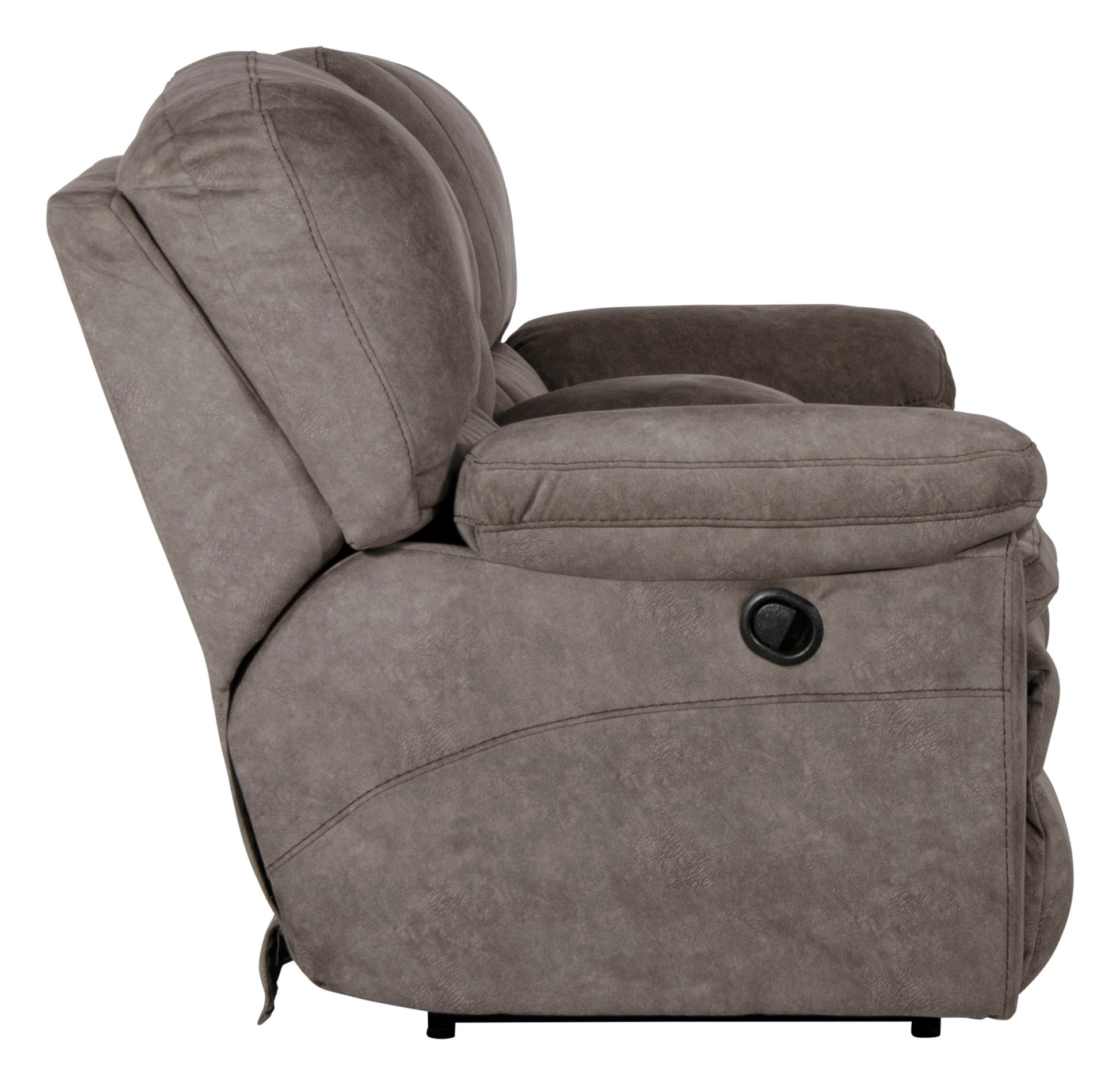 Reyes - Lay Flat Reclining Console Loveseat With Storage & Cupholders - Hornell Furniture Outlet