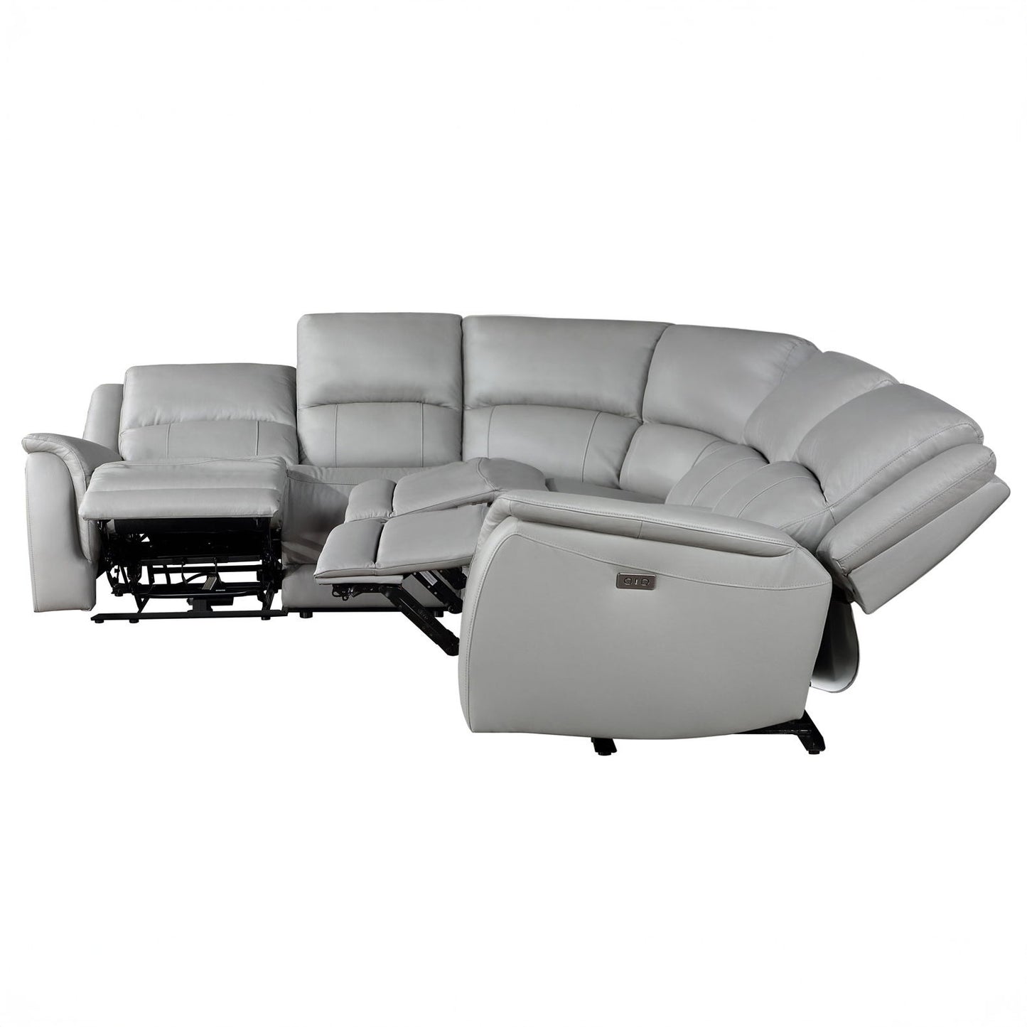 Alexandria - Leather Power Sectional - Hornell Furniture Outlet