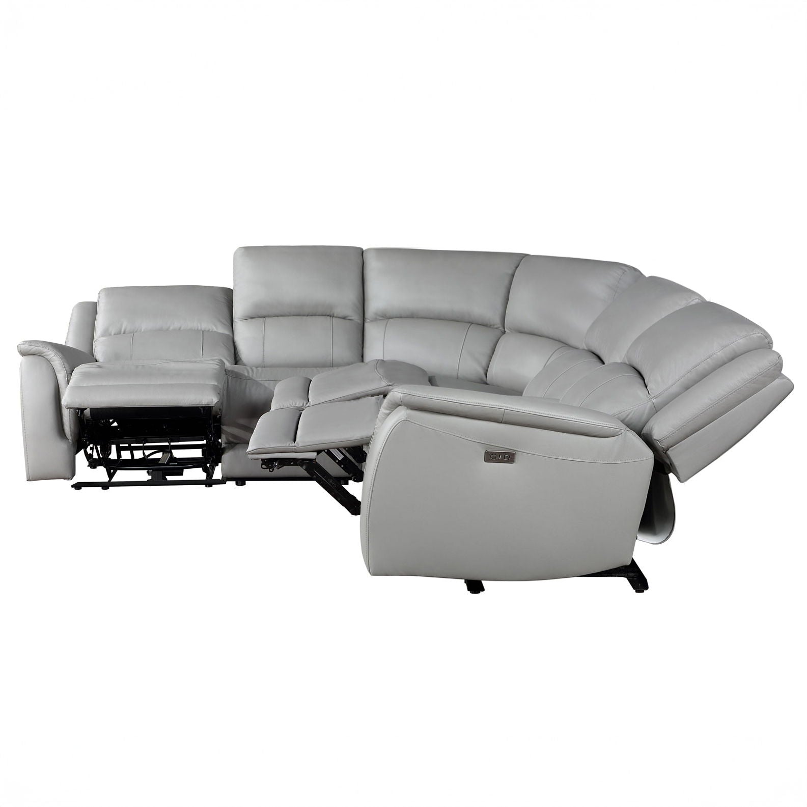 Alexandria - Leather Power Sectional - Hornell Furniture Outlet