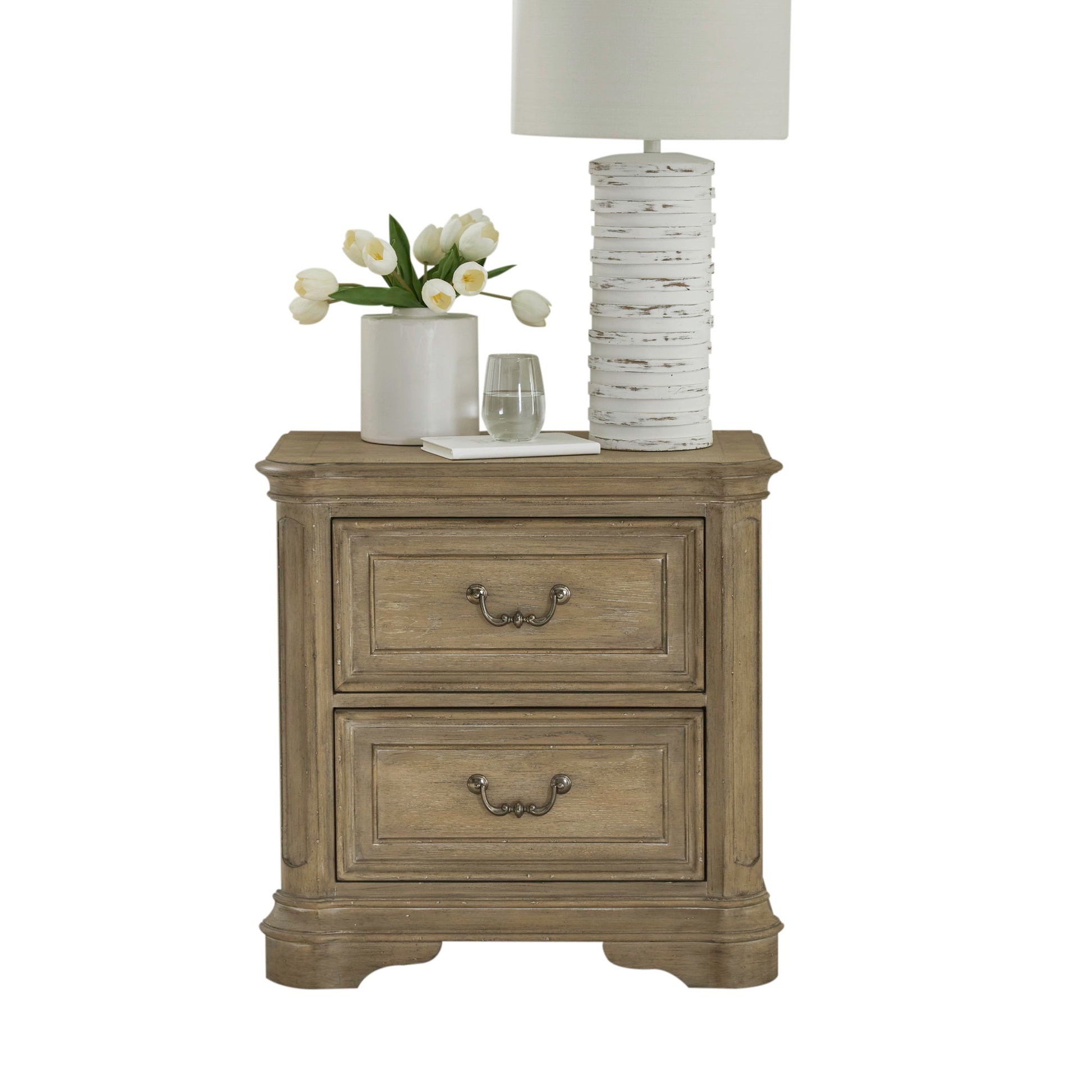 Magnolia Manor - 2 Drawer Night Stand - Hornell Furniture Outlet