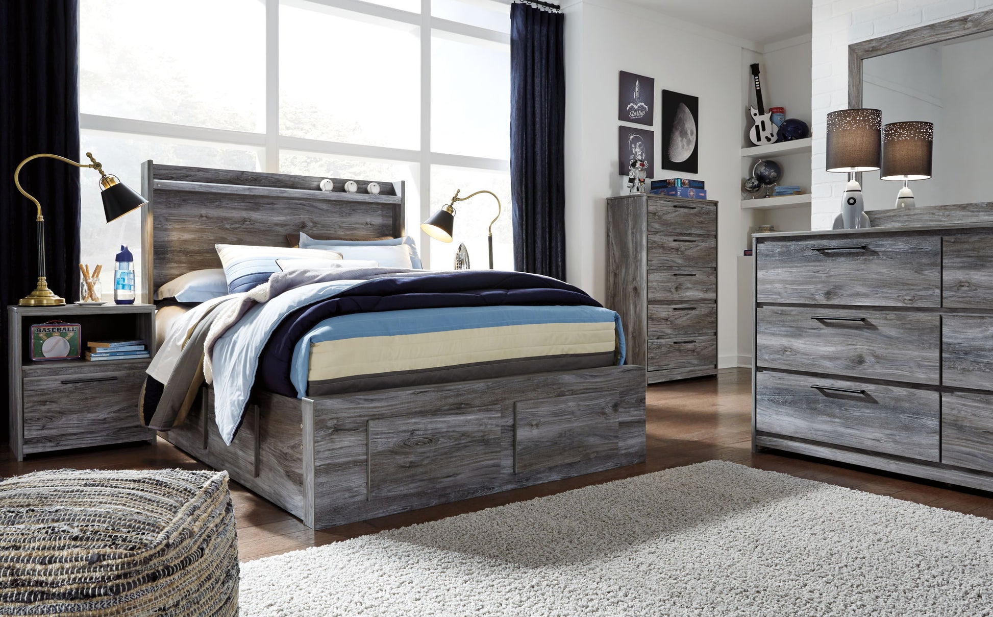 Baystorm - Storage Bedroom Set - Hornell Furniture Outlet