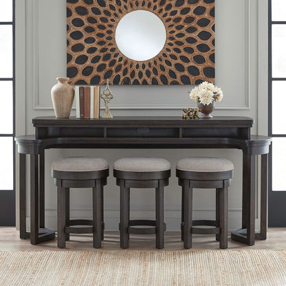 Weston - 4 Piece Bar Set - Brown - Hornell Furniture Outlet