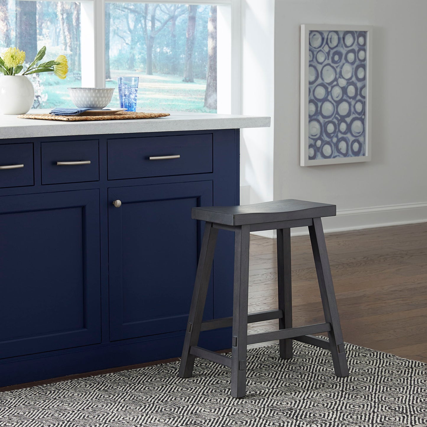 Creations II - 24" Sawhorse Counter Stool - Hornell Furniture Outlet