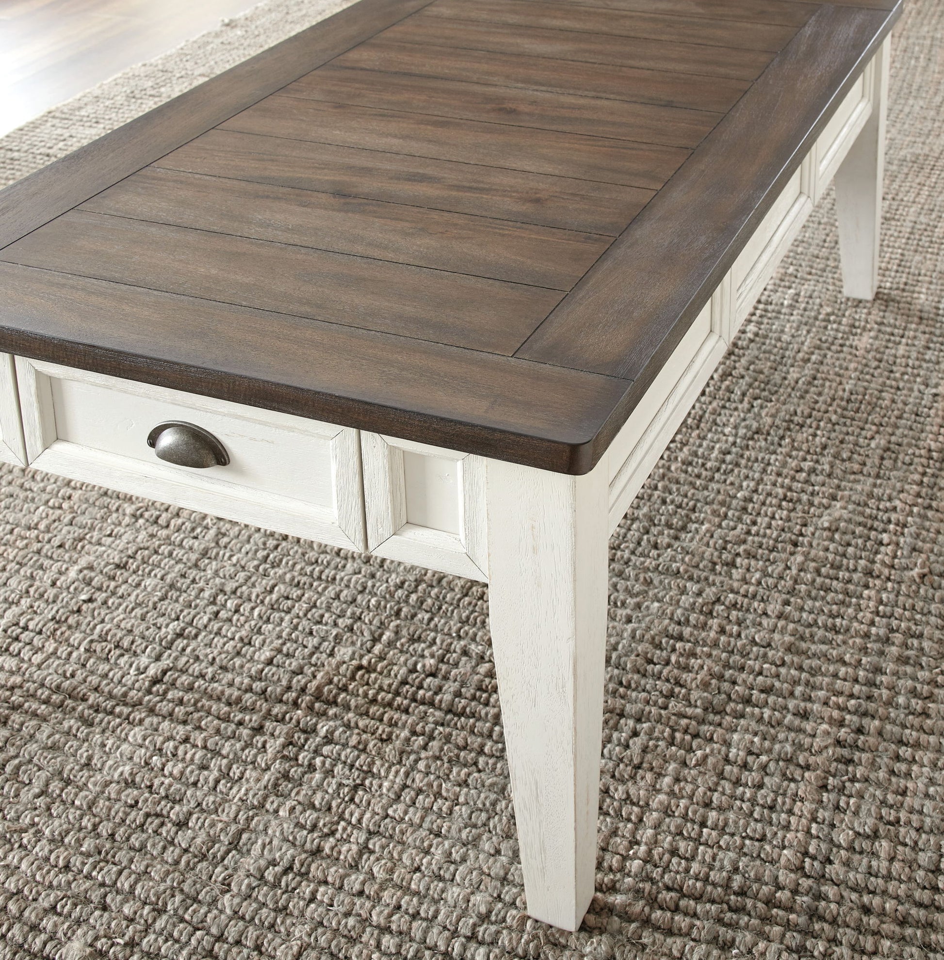 Cayla - Cocktail Table - Dark Oak - Hornell Furniture Outlet
