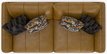 Corvara - Top Grain Italian Leather Match Sofa - Caramel - Hornell Furniture Outlet