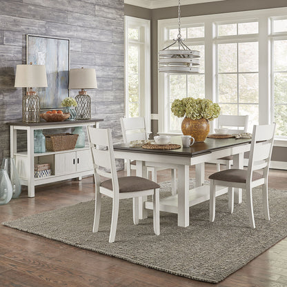 Brook Bay - Trestle Table Set - Hornell Furniture Outlet