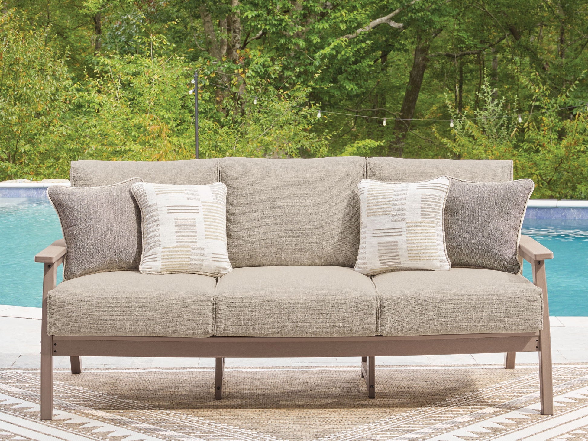 Grover Beach - Sofa With Cushion - Driftwood - Hornell Furniture Outlet
