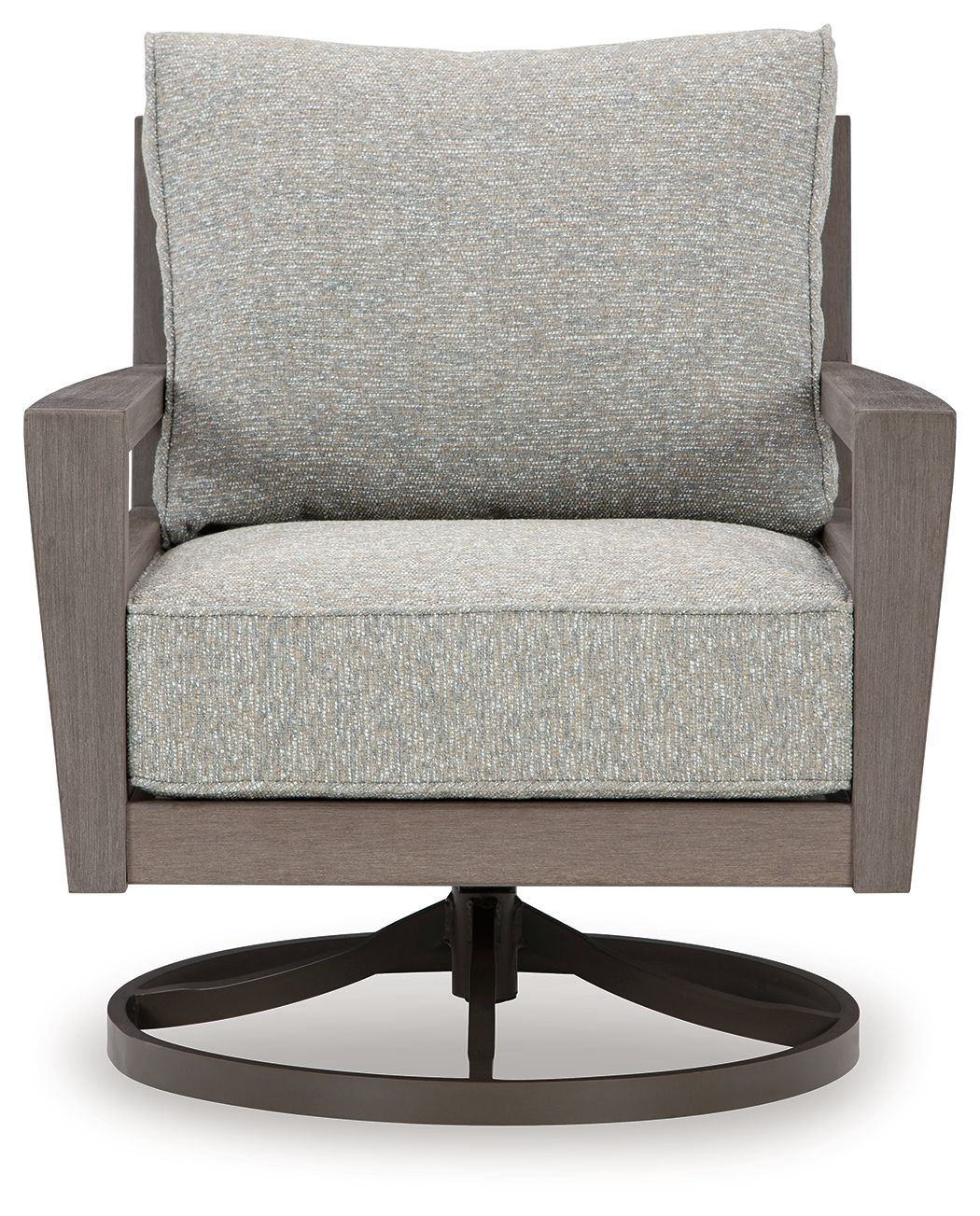 Hillside Barn - Gray / Brown - Swivel Lounge W/ Cushion - Hornell Furniture Outlet