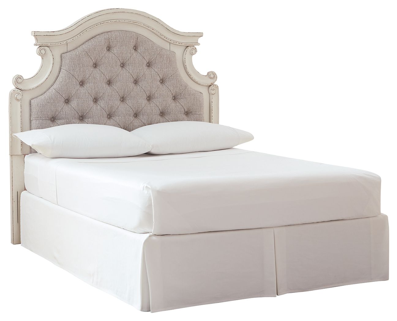 Realyn - Chipped White - Full UPH Panel Headboard - Hornell Furniture Outlet