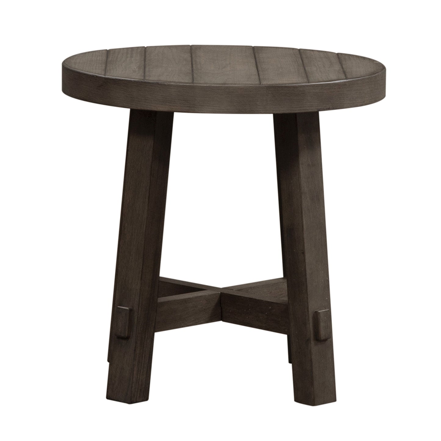 Modern Farmhouse - Splay Leg Round End Table - Hornell Furniture Outlet