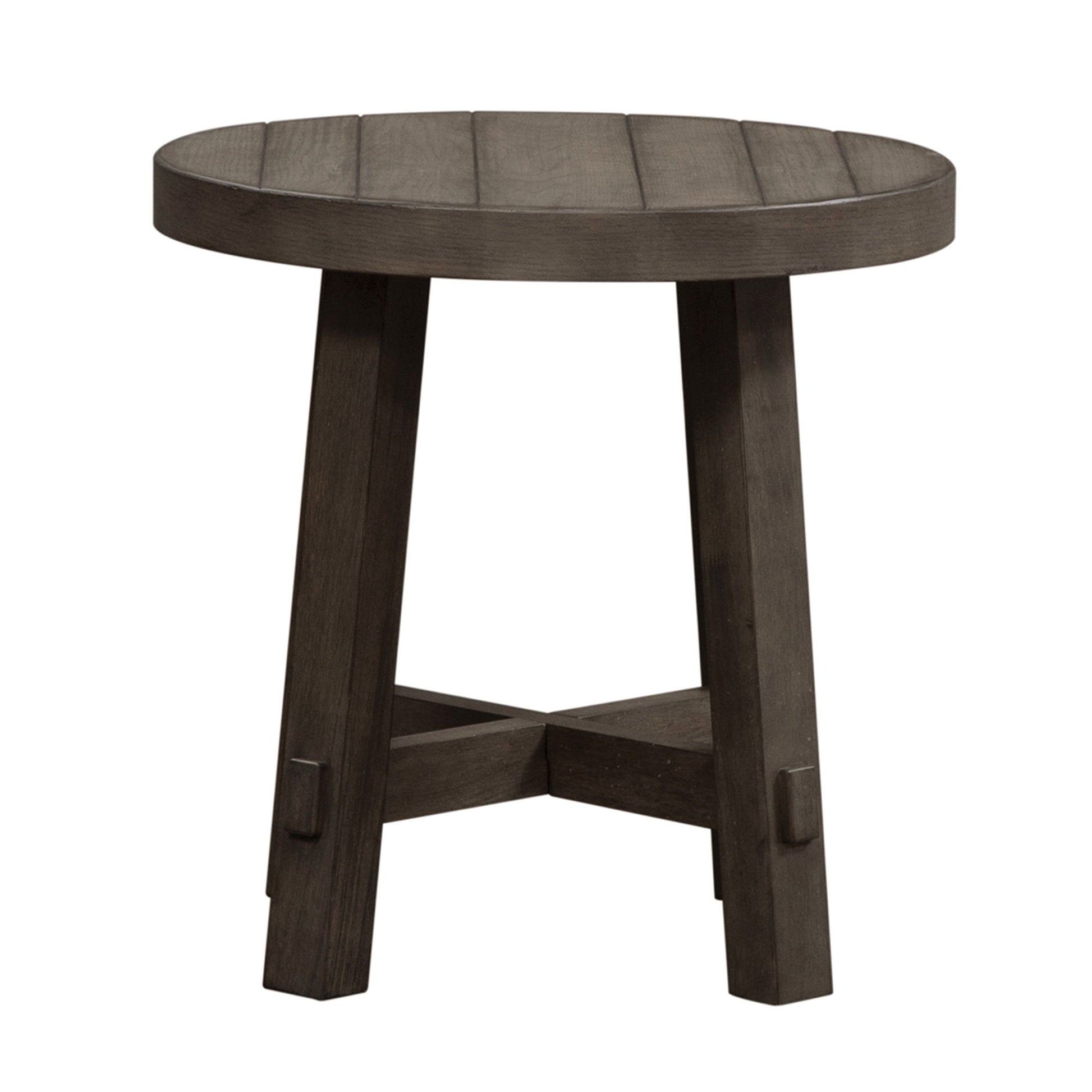 Modern Farmhouse - Splay Leg Round End Table - Hornell Furniture Outlet
