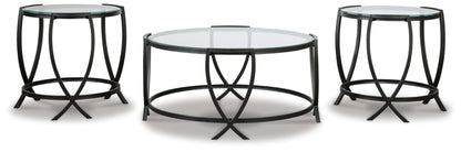 Tarrin - Occasional Table Set (Set of 3) - Black - Hornell Furniture Outlet