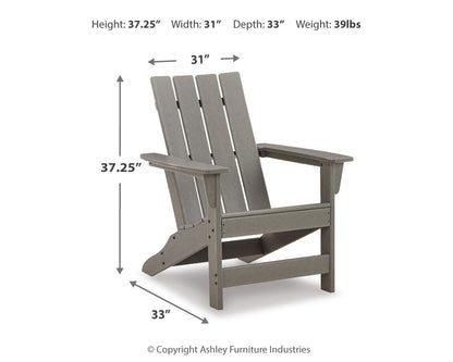 Visola - Adirondack Chair - Gray - Hornell Furniture Outlet