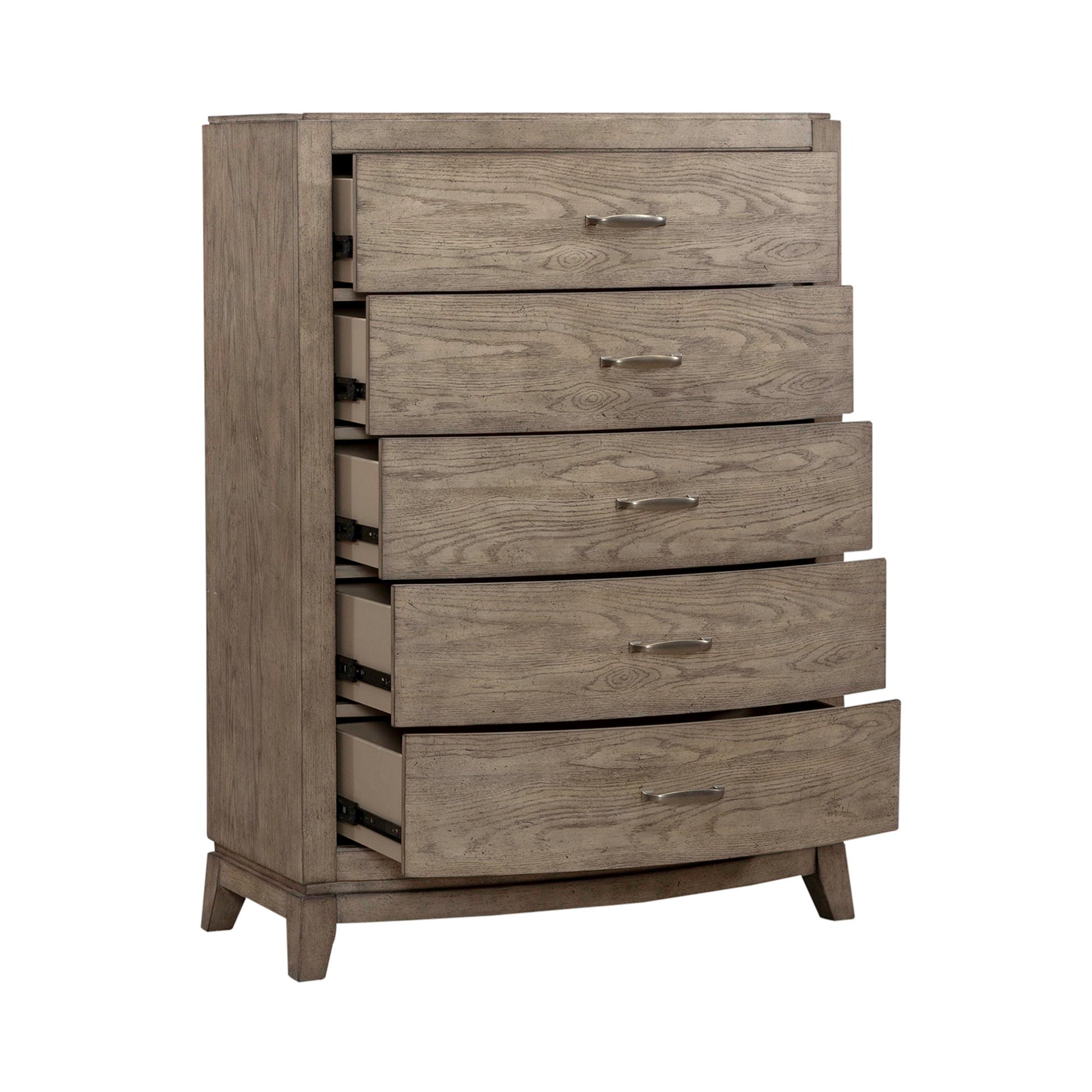 Avalon - 5 Drawer Chest - Burnished Beige - Hornell Furniture Outlet