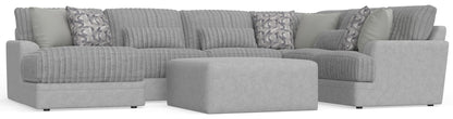 Titan - Sectional With Comfort Coil Seating, Cocktail Ottoman And Accent Pillows Included - Hornell Furniture Outlet
