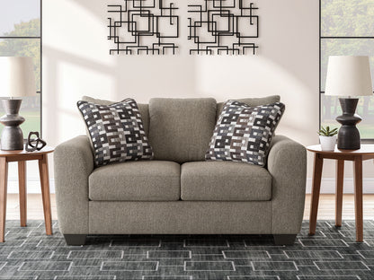Triston - Peaks - Loveseat - Suede - Hornell Furniture Outlet