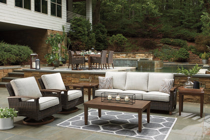 Paradise Trail - Sofa with Cushion - Medium Brown - Hornell Furniture Outlet