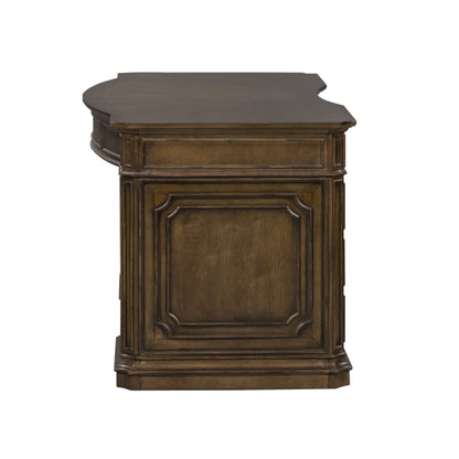 Amelia - 5 Piece Home Office Jr Executive Set - Dark Brown - Hornell Furniture Outlet