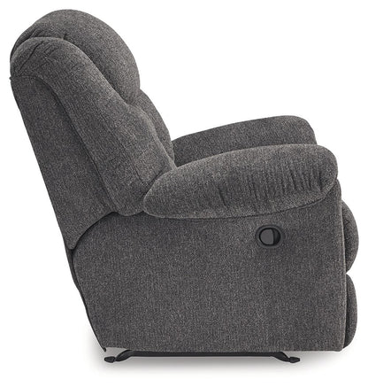 Foreside - Charcoal - Rocker Recliner - Hornell Furniture Outlet