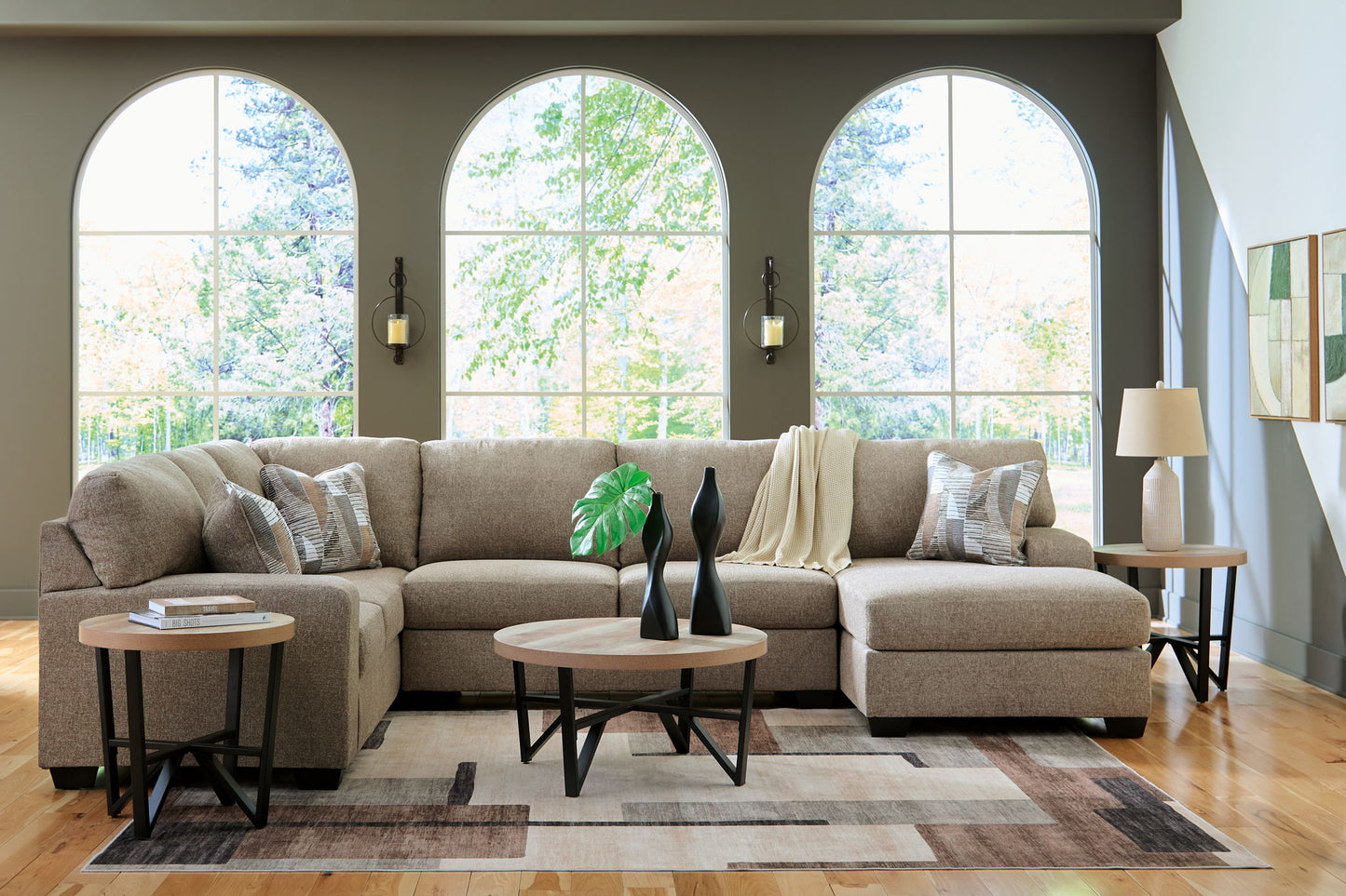 Newellen - Sectional - Hornell Furniture Outlet