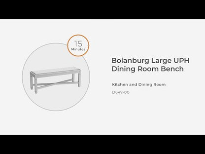 Bolanburg - Large UPH Dining Room Bench - Beige